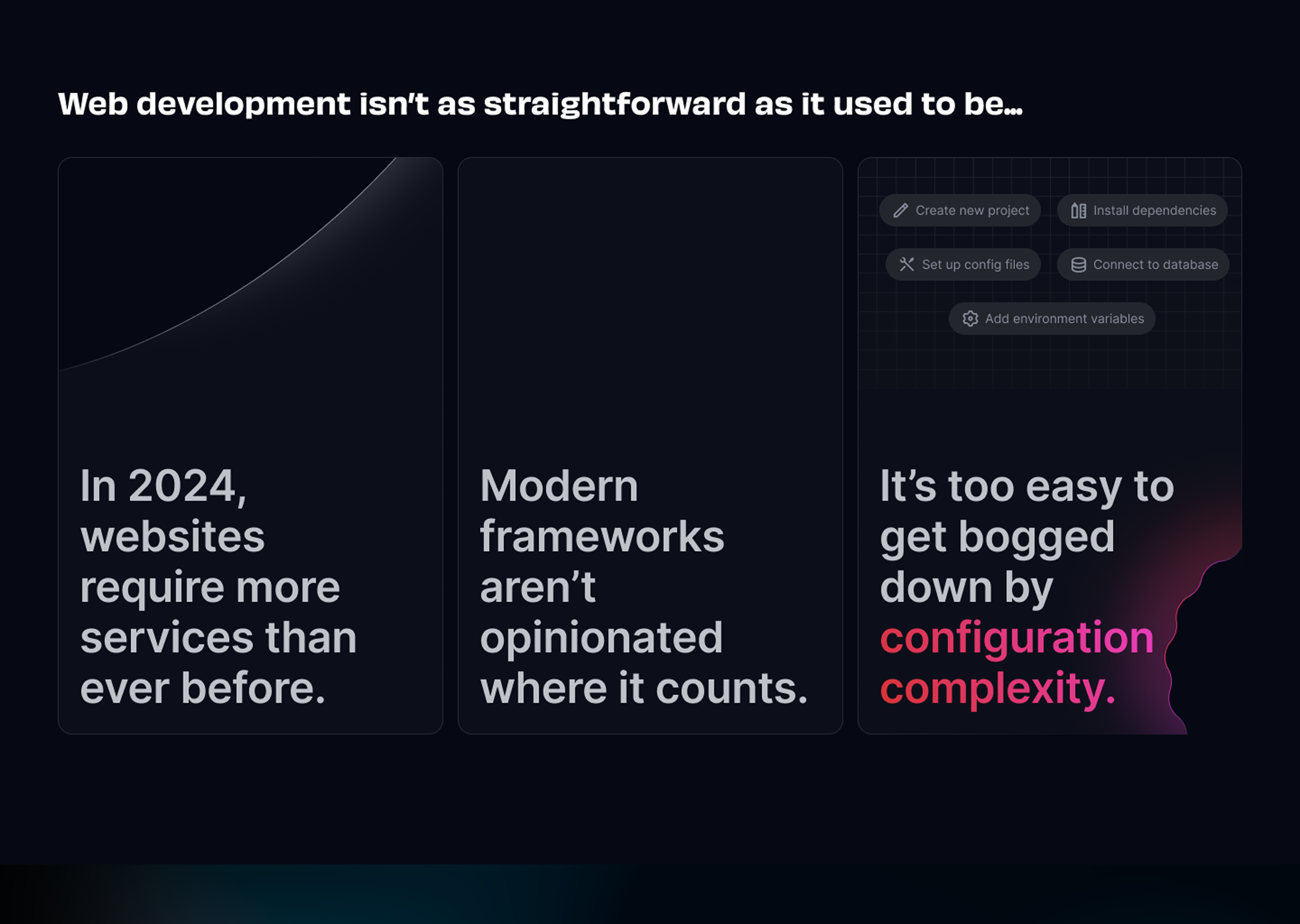 Astro Studio explaining problems with web development